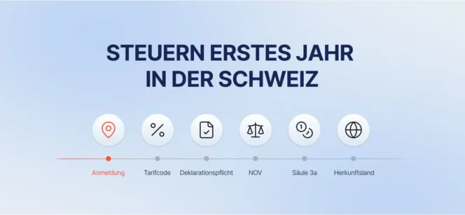 Steuern erstes Jahr in der Schweiz